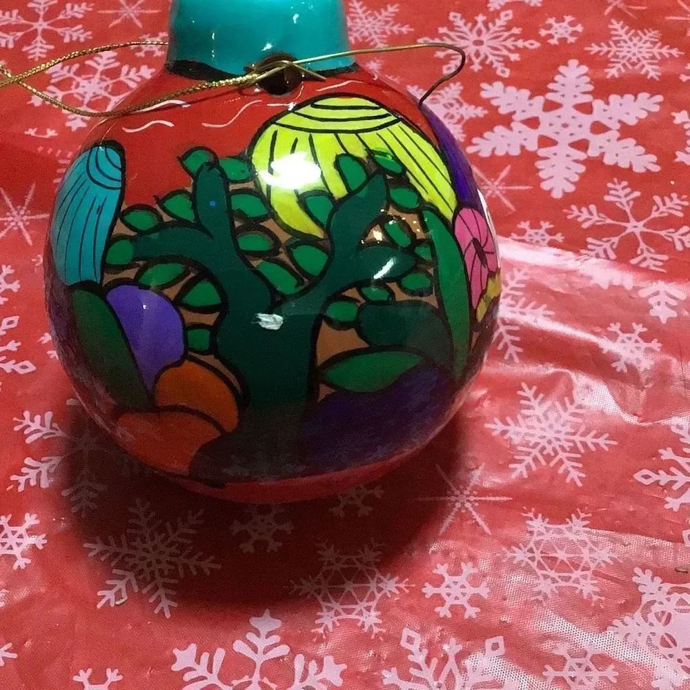 Ornament beautiful terracotta painted ornament